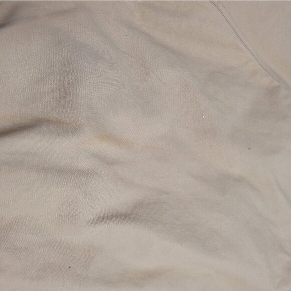 VINTAGE 90s Walls tan canvas work jacket corduroy collar barn coat 2XL TALL - Picture 10 of 12